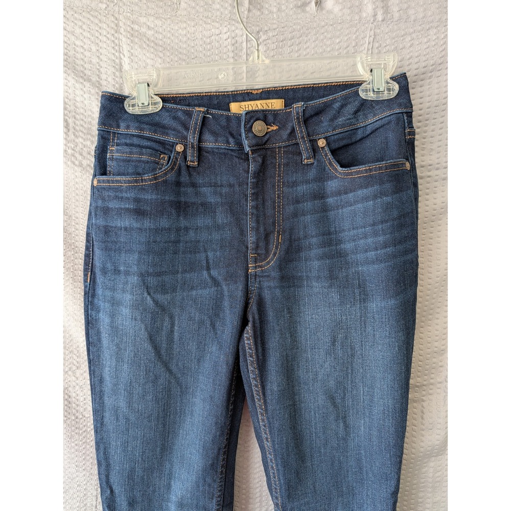 Shyanne Women Mid Rise Bootcut Jeans Dark Indigo Blue 27x34 Western Denim